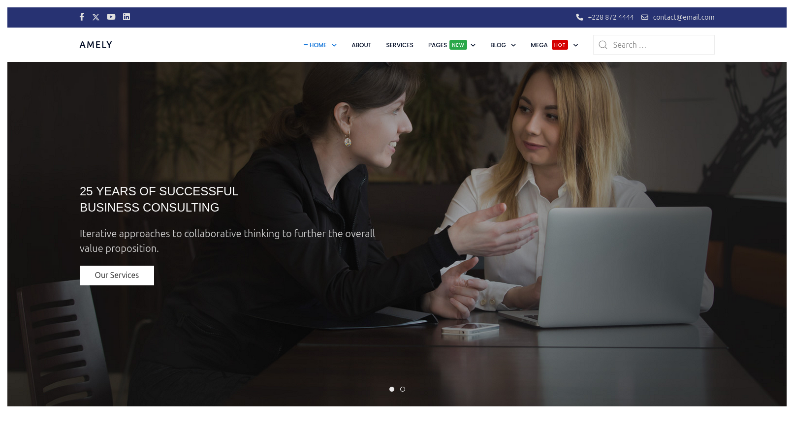 Amely PRO Unlimited Joomla Template