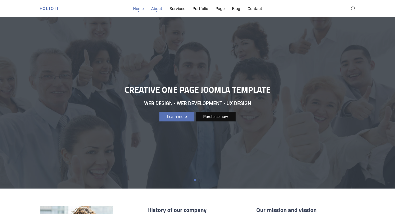 Folio II Joomla PRO Unlimited