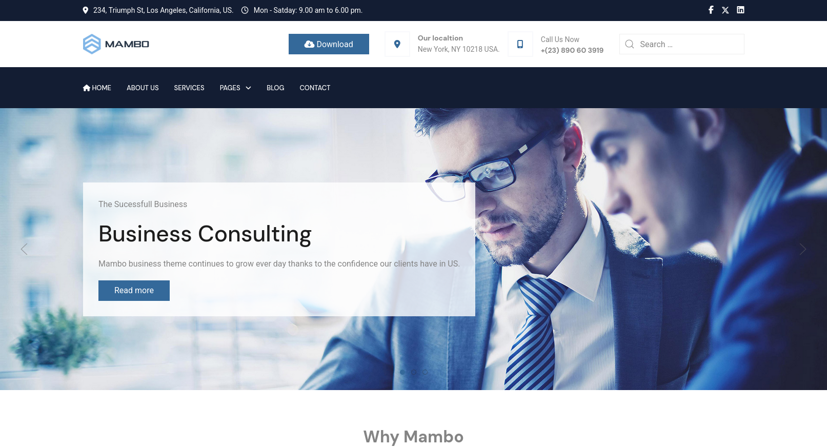 Mambo PRO Unlimited Joomla Template