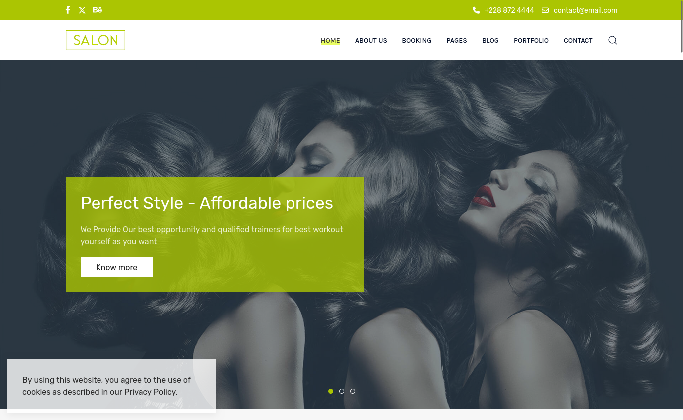 Salon PRO Unlimited Joomla Template